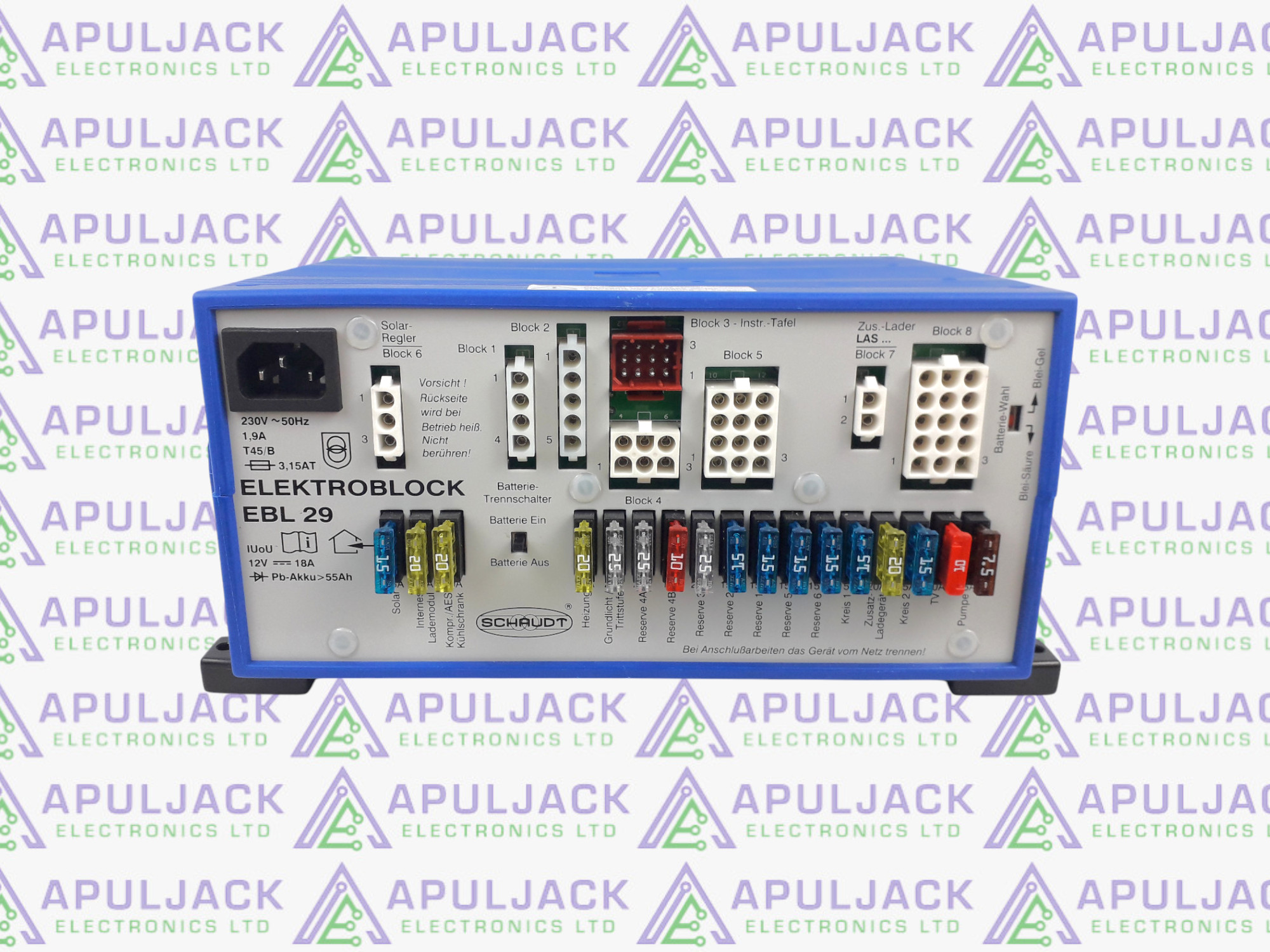 Schaudt/Lippert EBL29 Fuseboard with Integrated Charger