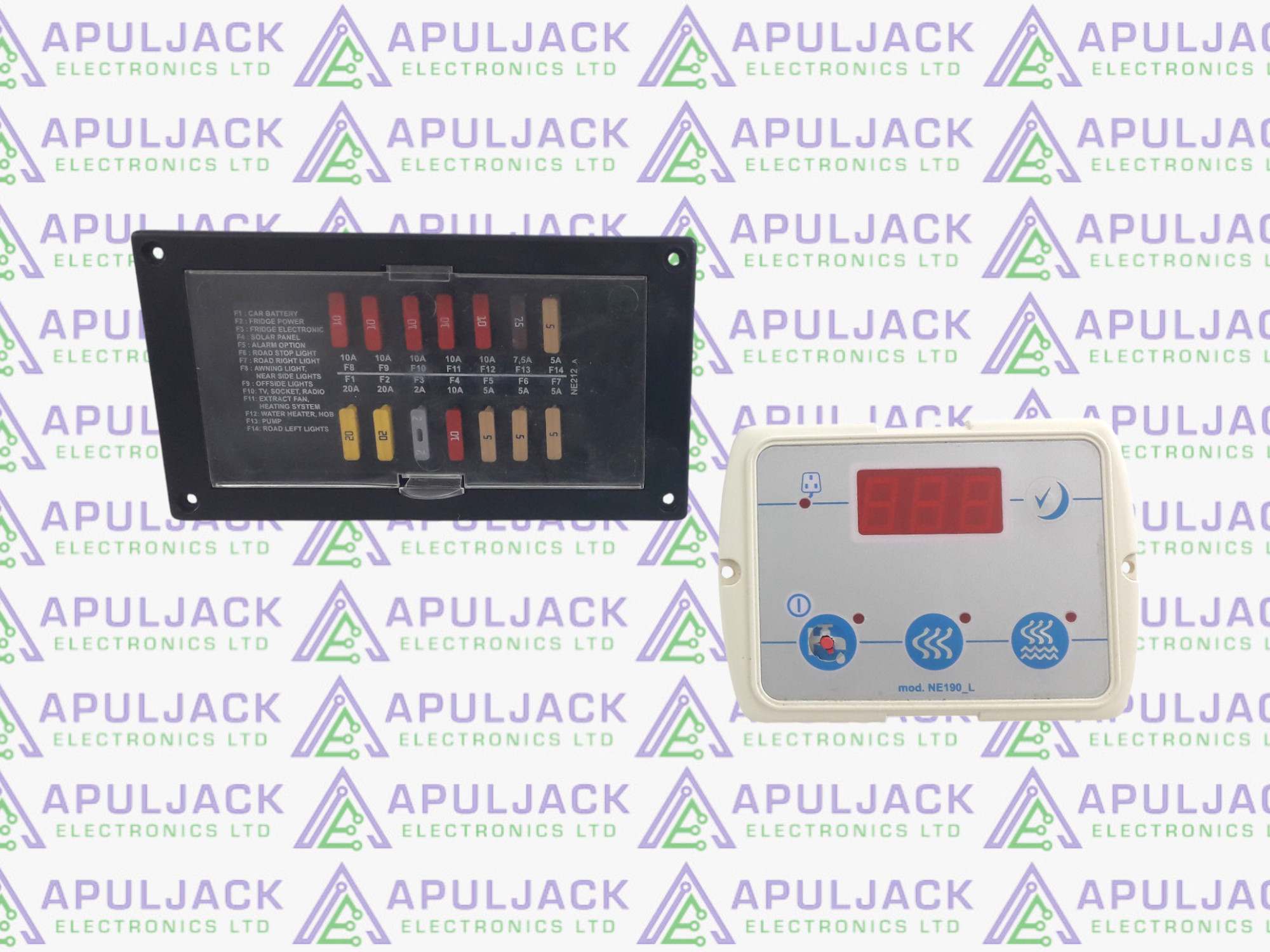 Nordelettronica NE212A Fuseboard & NE190_L Control Panel