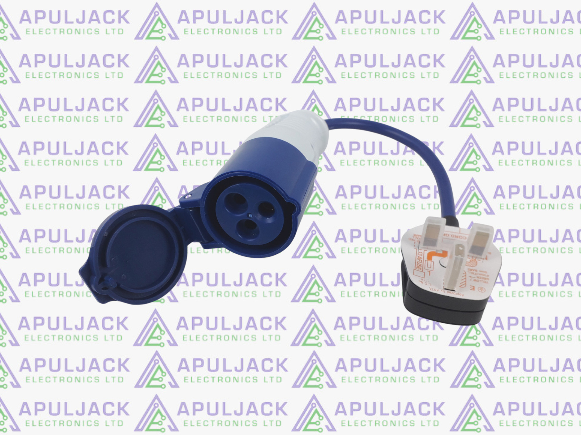 EHU to UK Mains Plug Adaptor