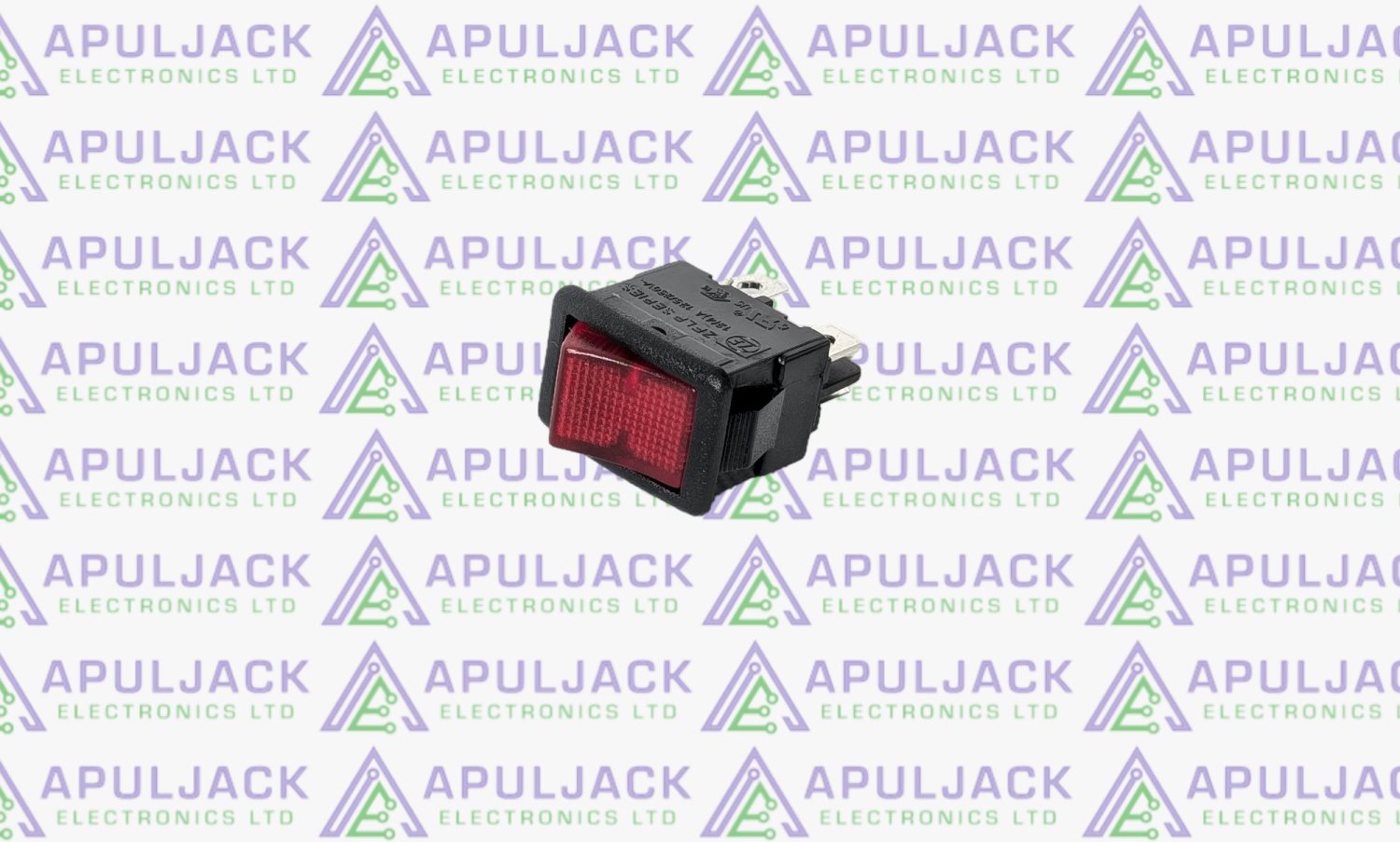 Red Illuminated On-Off Rocker Switch