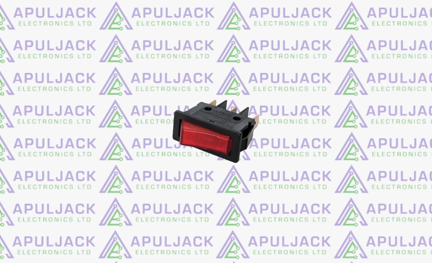 Red Illuminated On/Off Rocker Switch for Plug In Systems