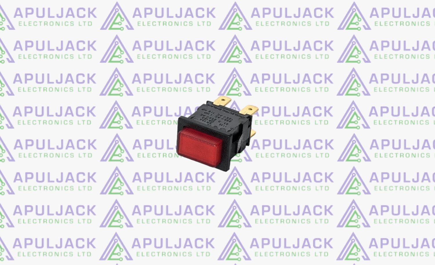 Red Illuminated On/Off Square Push Button Switch For Sargent ECUs