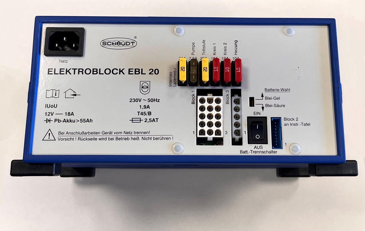 Schaudt/Lippert EBL 20 Fuseboard with Integrated Charger