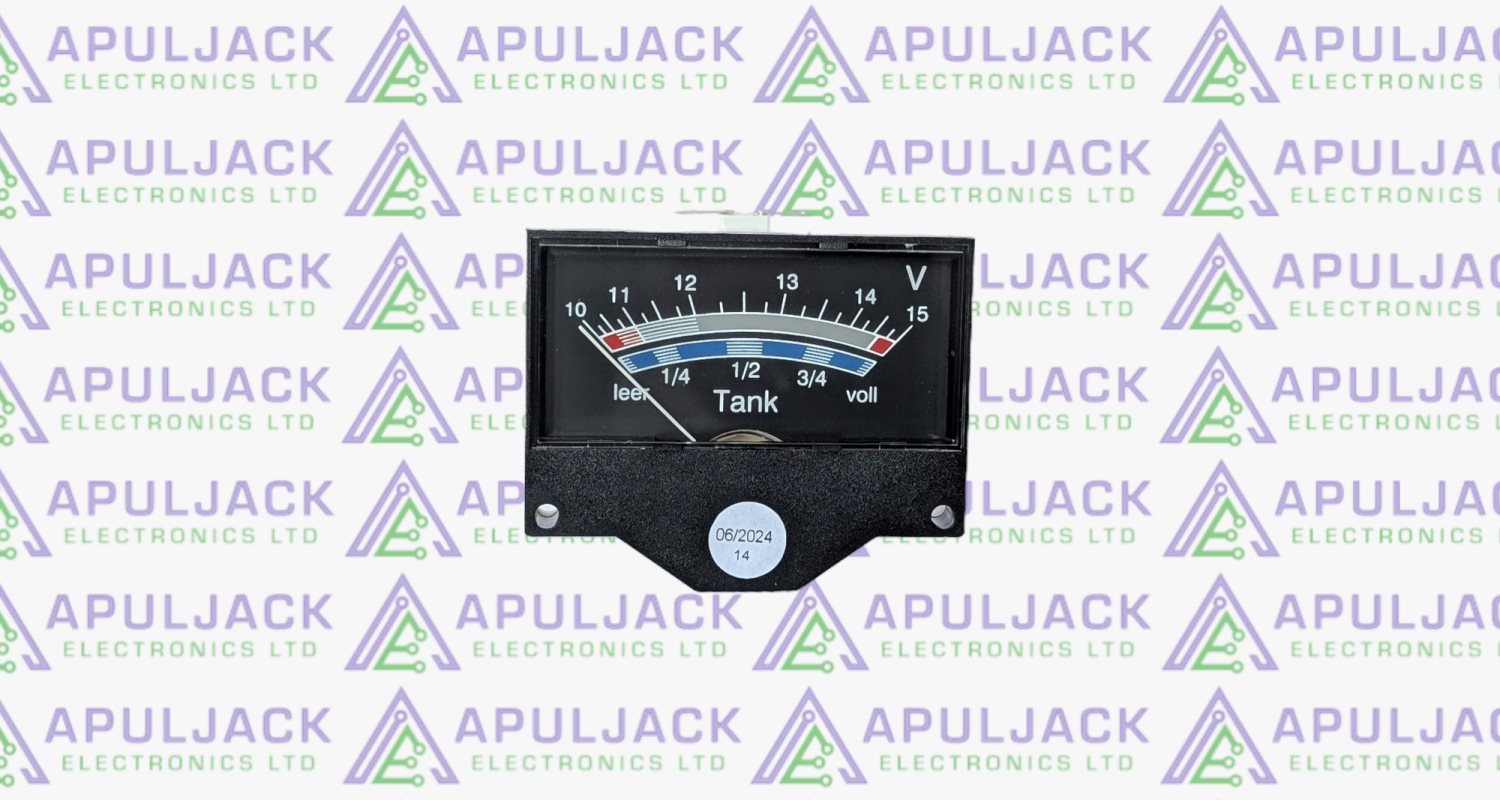 Replacement 10-15V Red/Grey/Blue Voltmeter for Schaudt