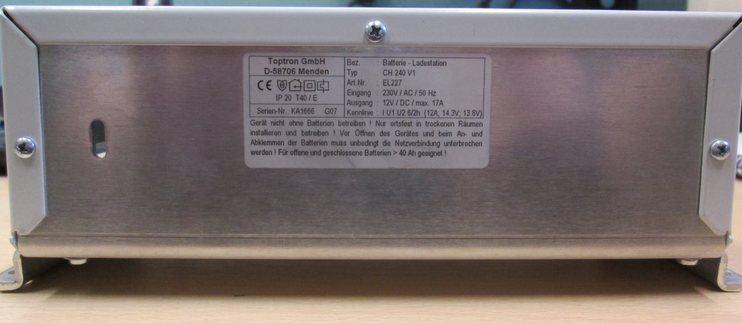 Toptron EL227 Charging Unit
