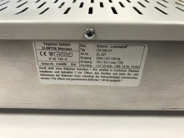 Toptron EL227 (CH240) Charging Unit - Image 2