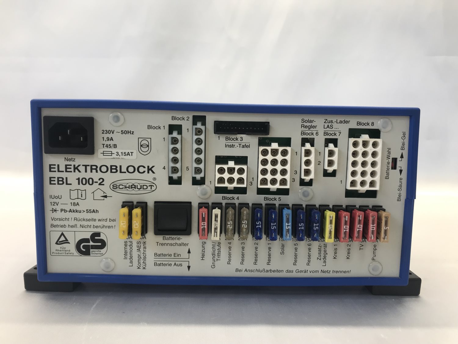 Schaudt/Lippert EBL 100 Fuseboard with Integrated Charger