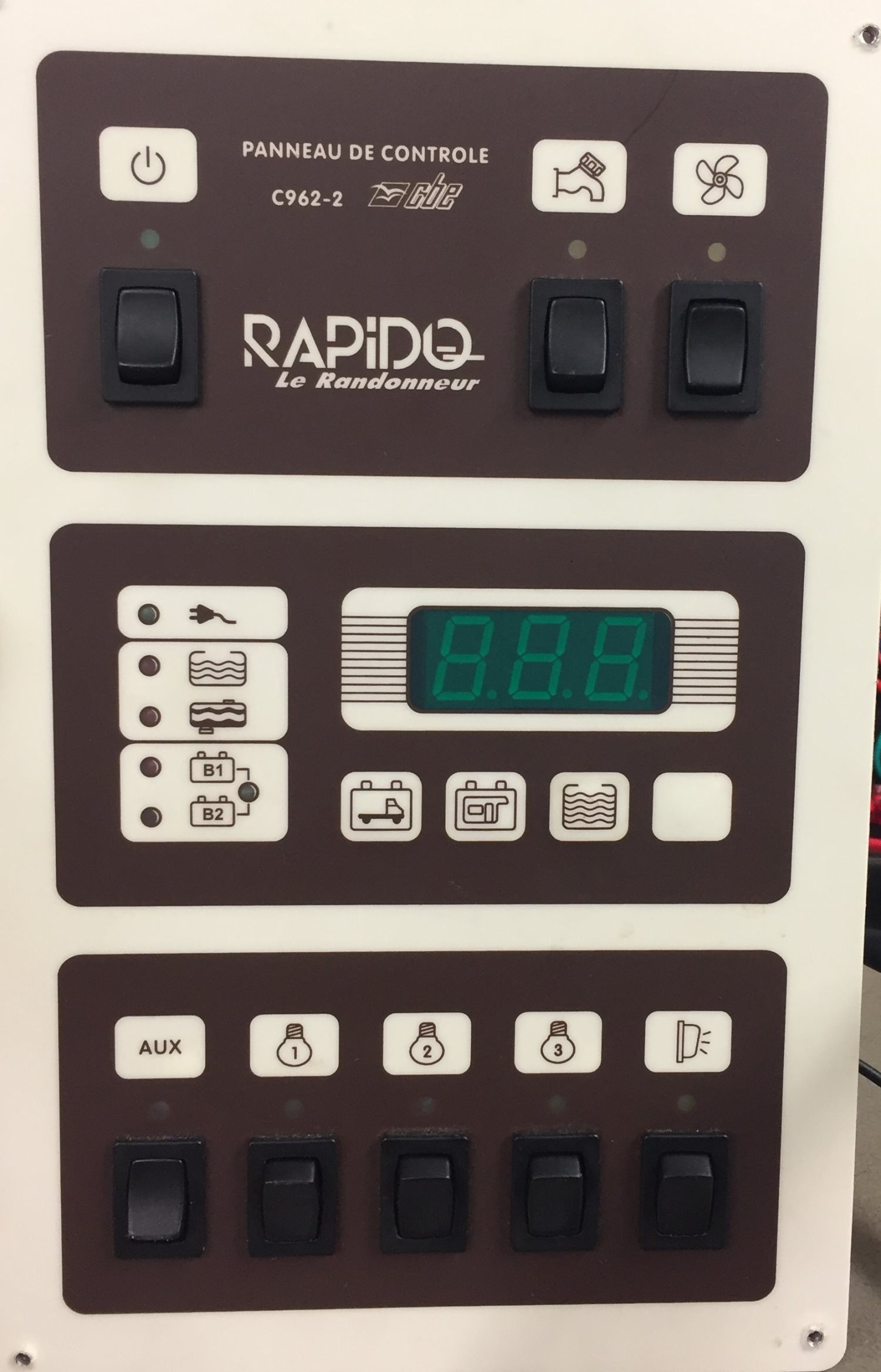 CBE C962 Control Panel