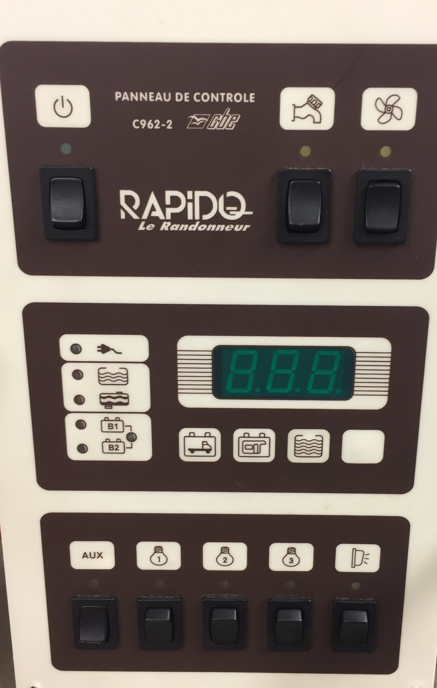 CBE C962 Control Panel