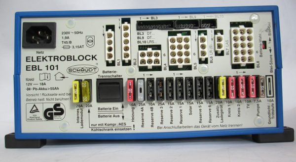 Schaudt/Lippert EBL 101 Fuseboard with Integrated Charger - Image 2