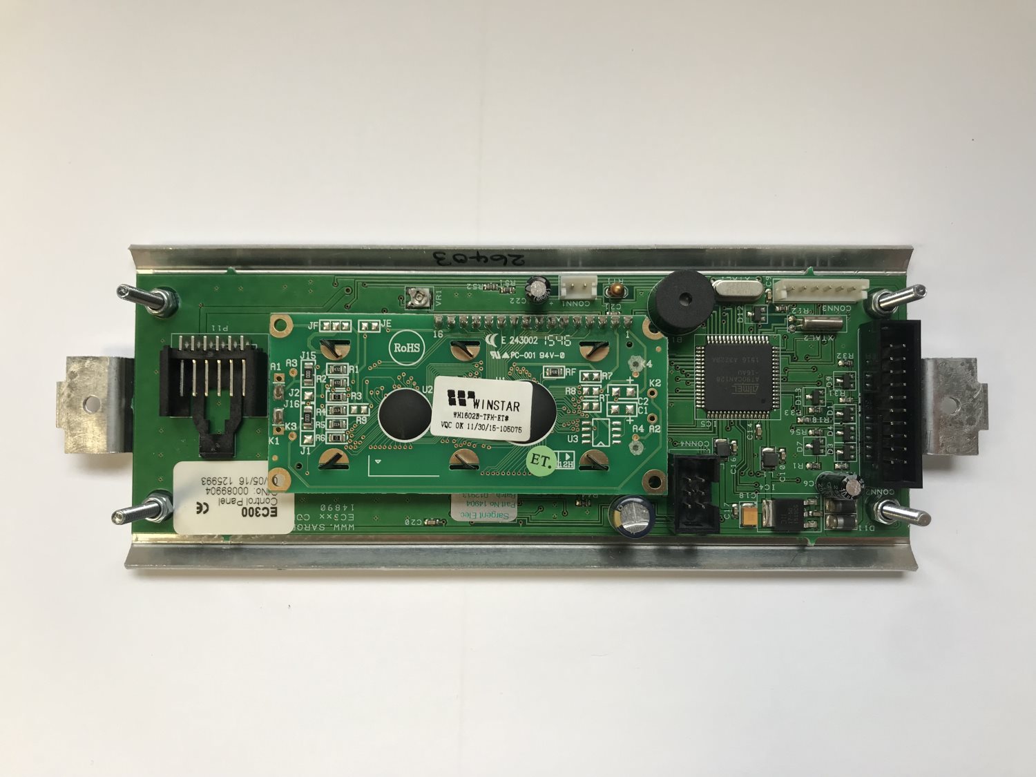 Sargent EC300 Control Panel