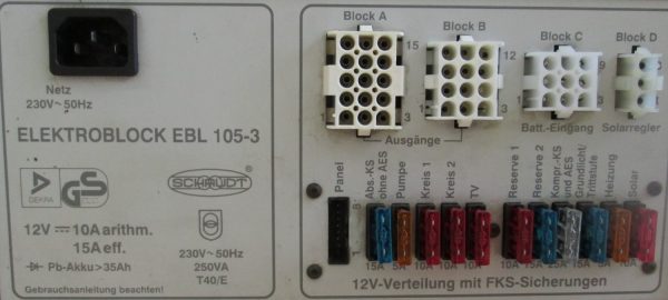Schaudt/Lippert EBL 105 Fuseboard with Integrated Charger - Image 5