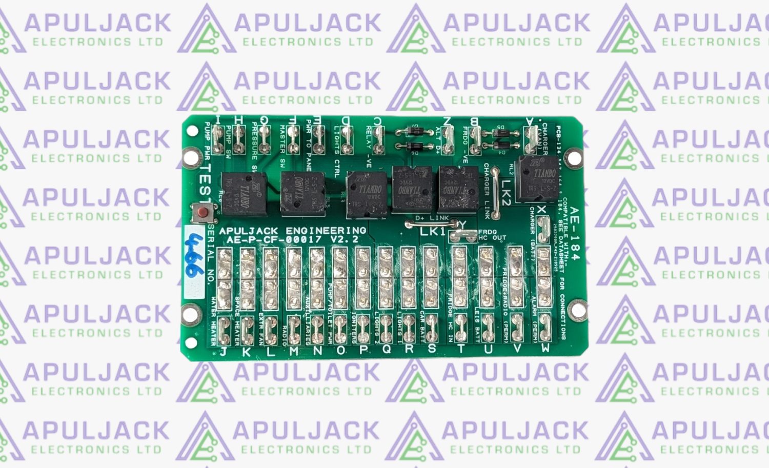 Apuljack AE184-MD Replacement Fuseboard