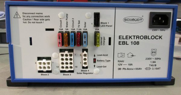Schaudt/Lippert EBL 108 Fuseboard with Integrated Charger - Image 2