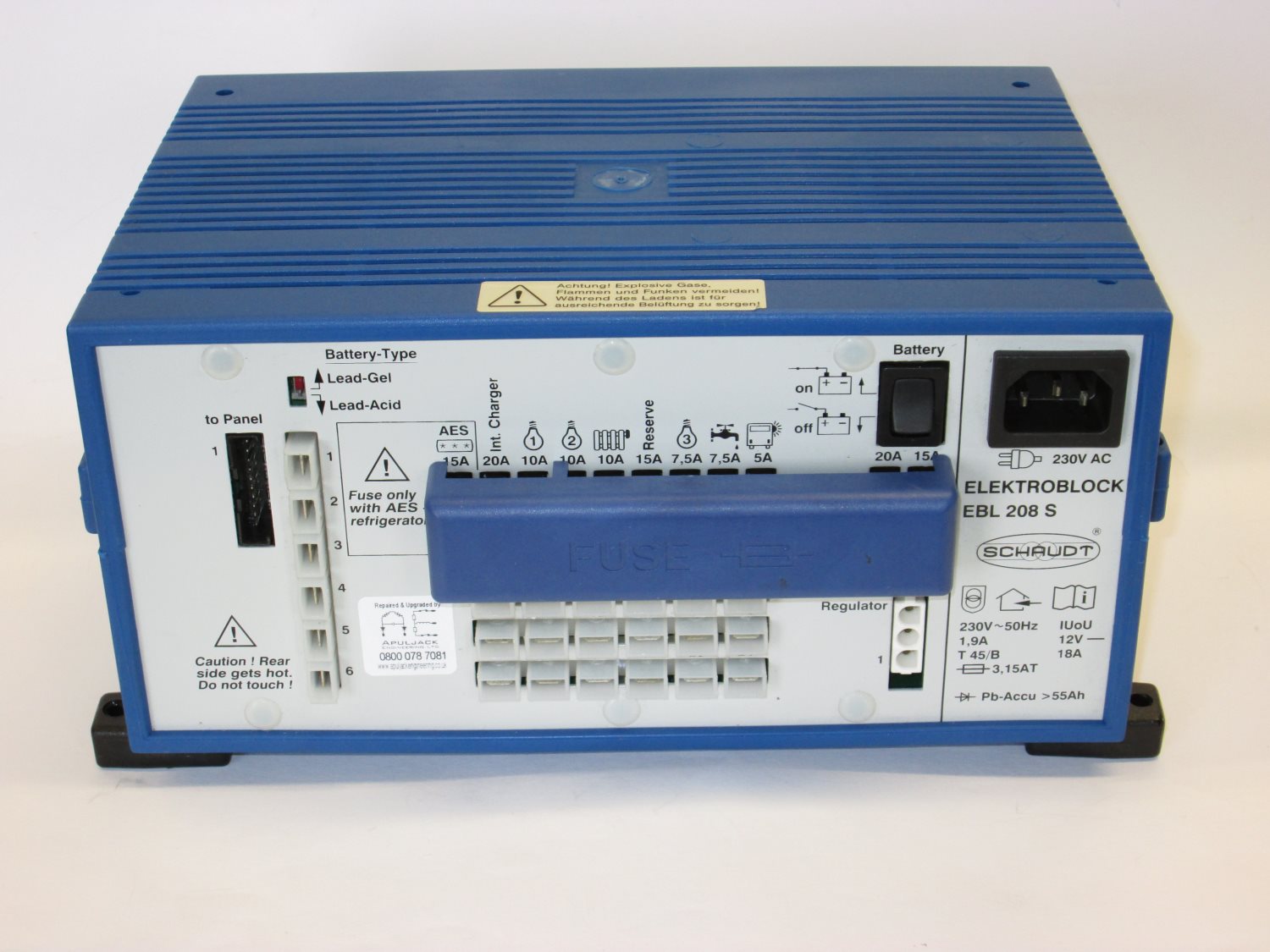 Schaudt/Lippert EBL 208 Fuseboard with Integrated Charger