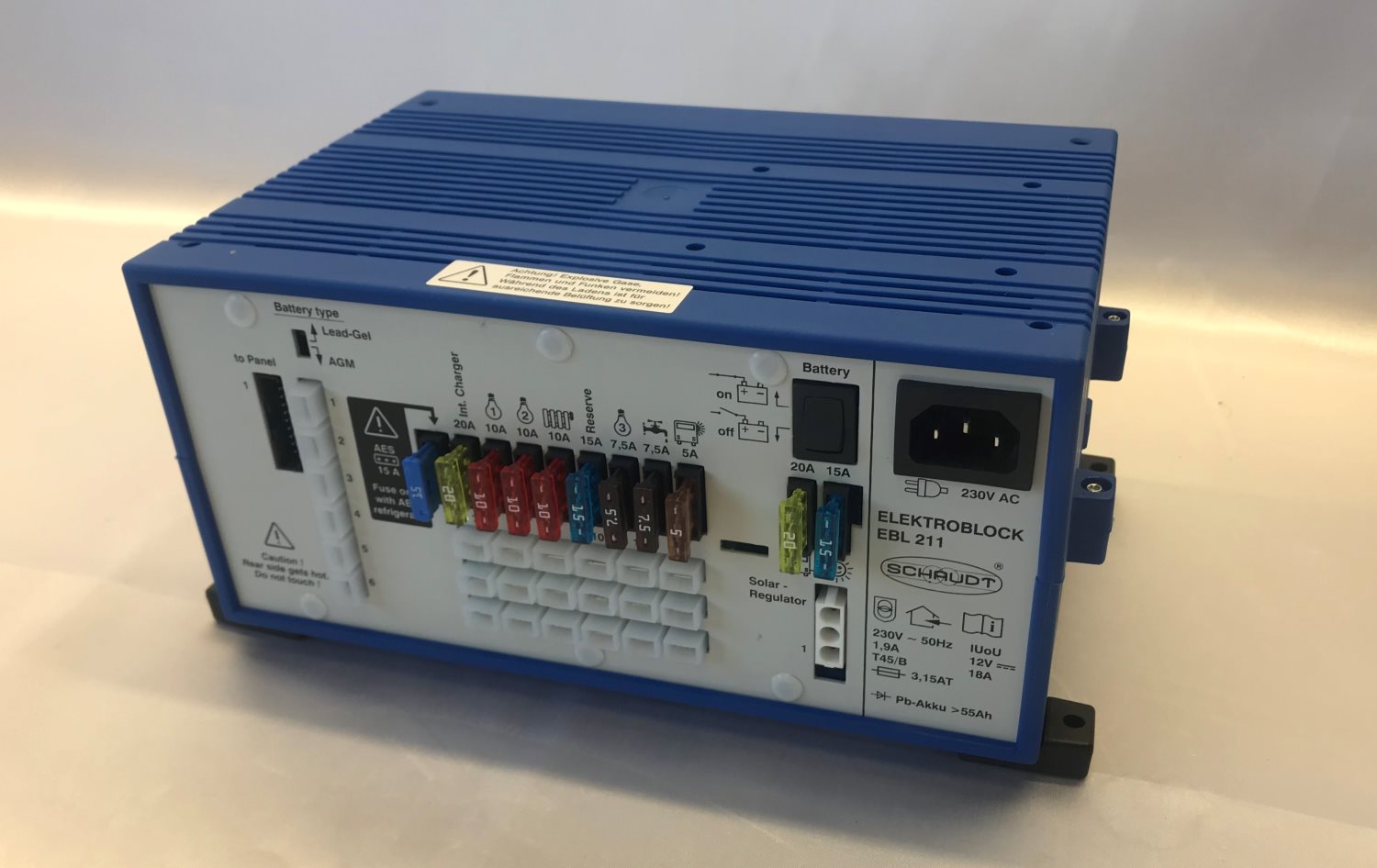 Schaudt/Lippert EBL 211 Fuseboard with Integrated Charger