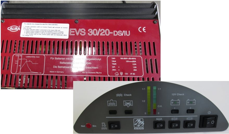 Calira EVS 30/20-DS/IU Charger & BC2000 Control Panel