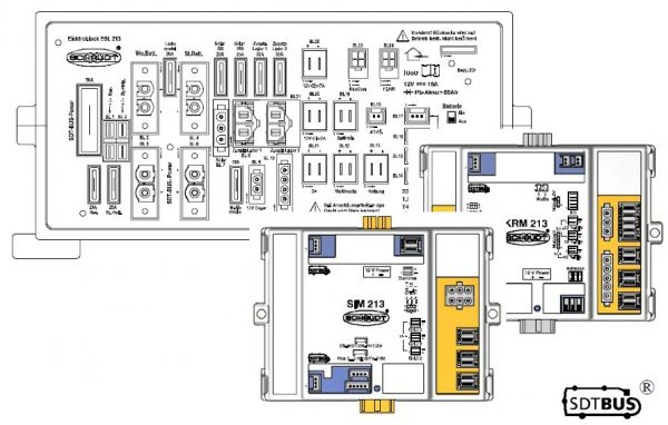 Schaudt/Lippert EBL 213 Fuseboard with Integrated Charger with SDT Bus System - Image 5