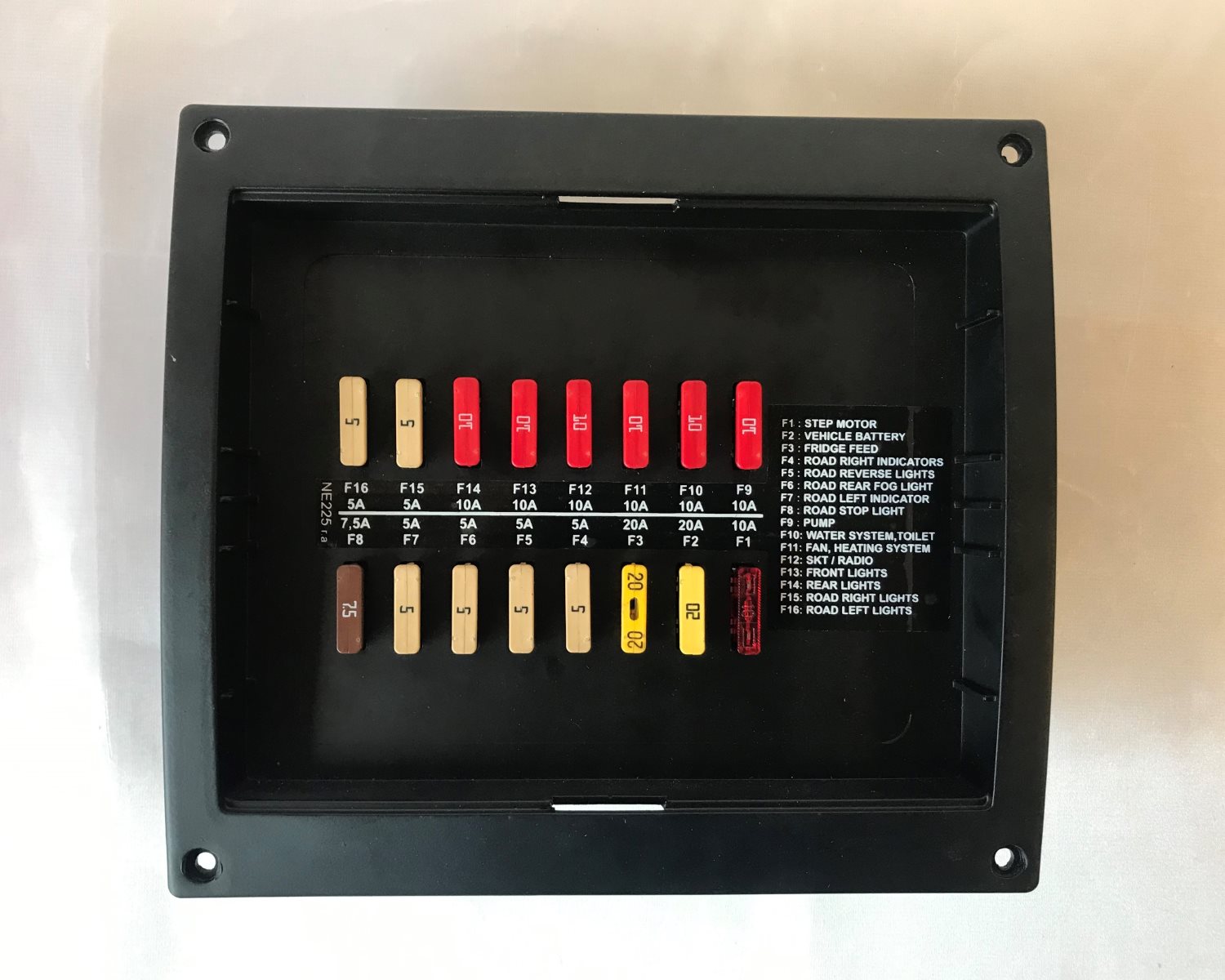 Nordelettronica NE225 Fuseboard & NE183-T6C Control Panel