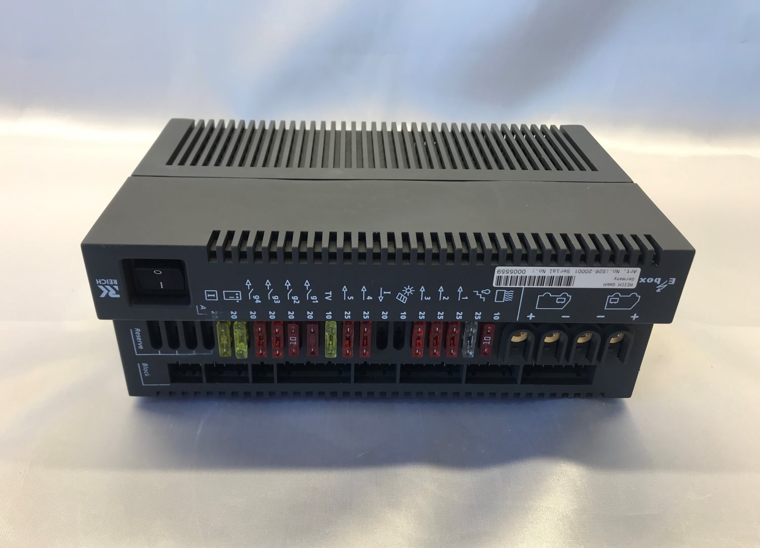 Reich E-Box 1 Fuseboard with Integrated Charger & E-Display Control Panel