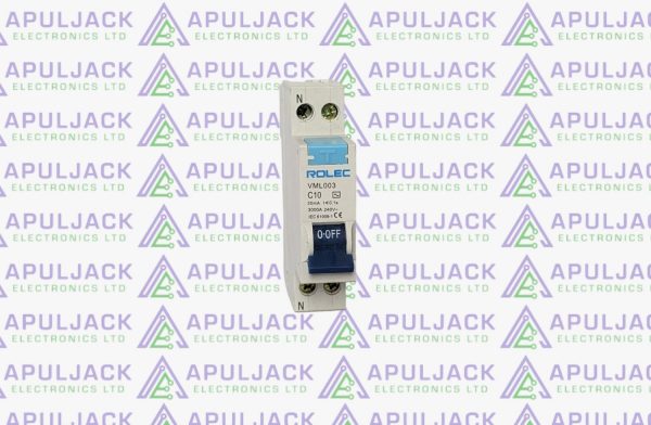 Rolec VLM003 C10 30mA 1P+N MCB/RCD Circuit Breaker