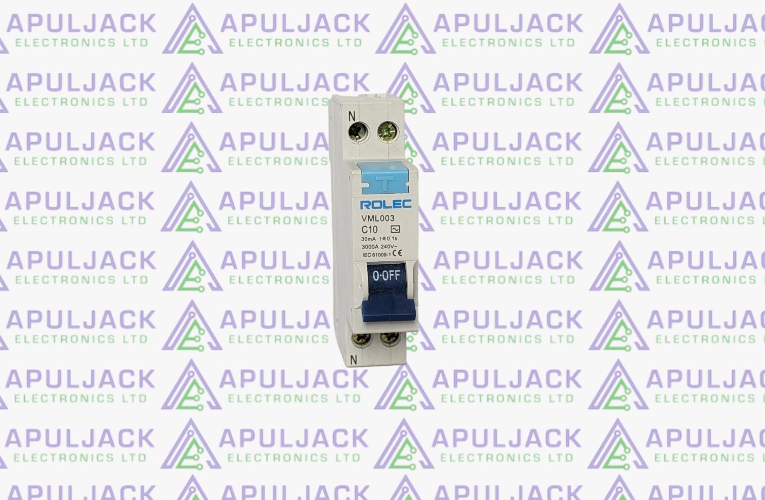 Rolec VLM003 C10 30mA 1P+N MCB/RCD Circuit Breaker