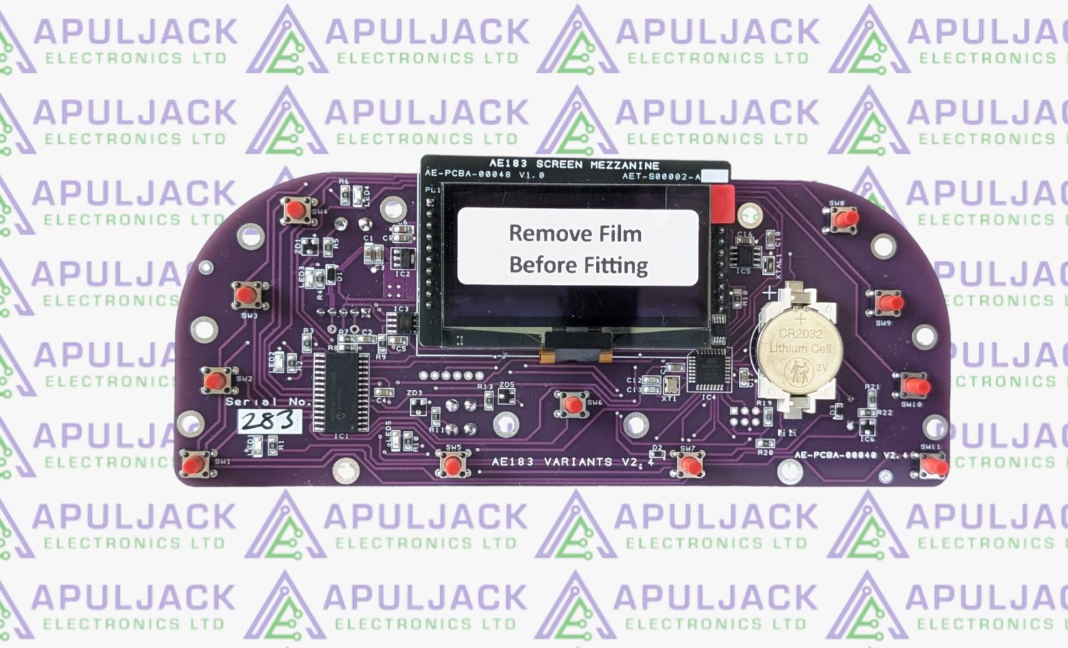 Apuljack AE183-T56 Control Panel PCB