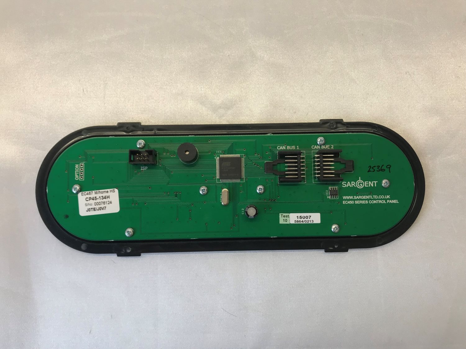 Sargent EC467 Control Panel
