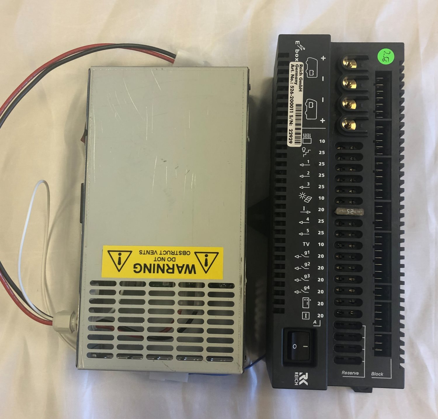 Reich E-Box Pro Fuseboard with Integrated Charger & E-Display Control Panel