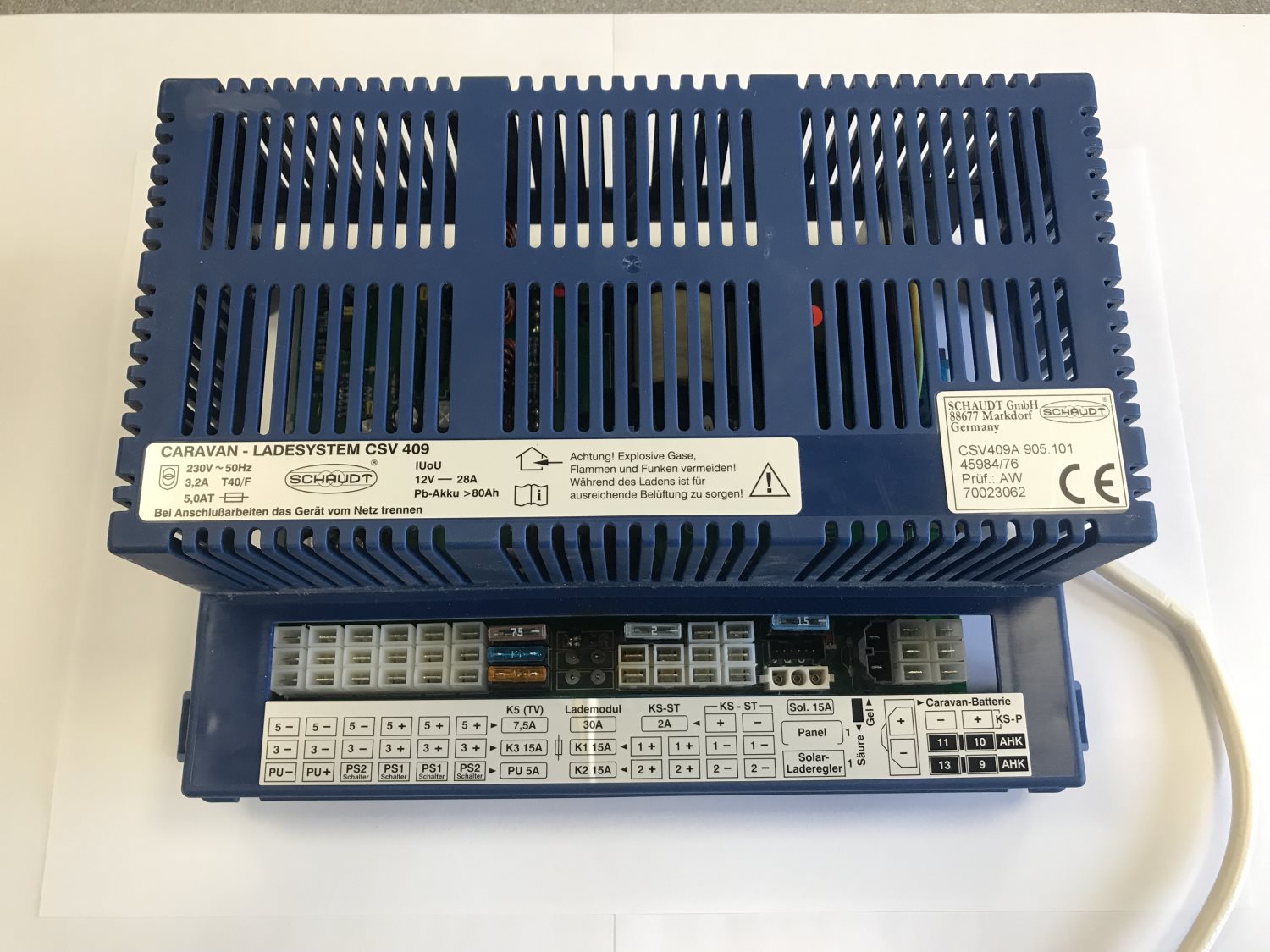 Schaudt/Lippert CSV409 Fuseboard with Integrated Charger