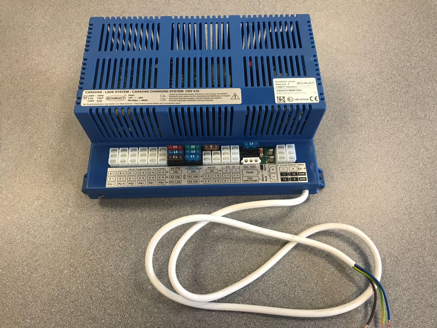 Schaudt/Lippert CSV410 Fuseboard with Integrated Charger