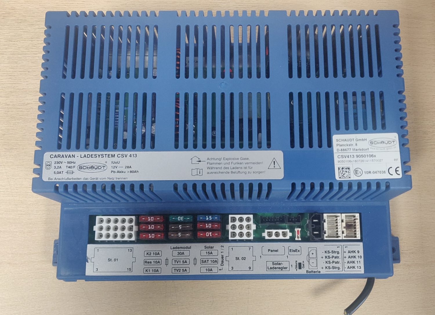 Schaudt/Lippert CSV413 Fuseboard with Integrated Charger