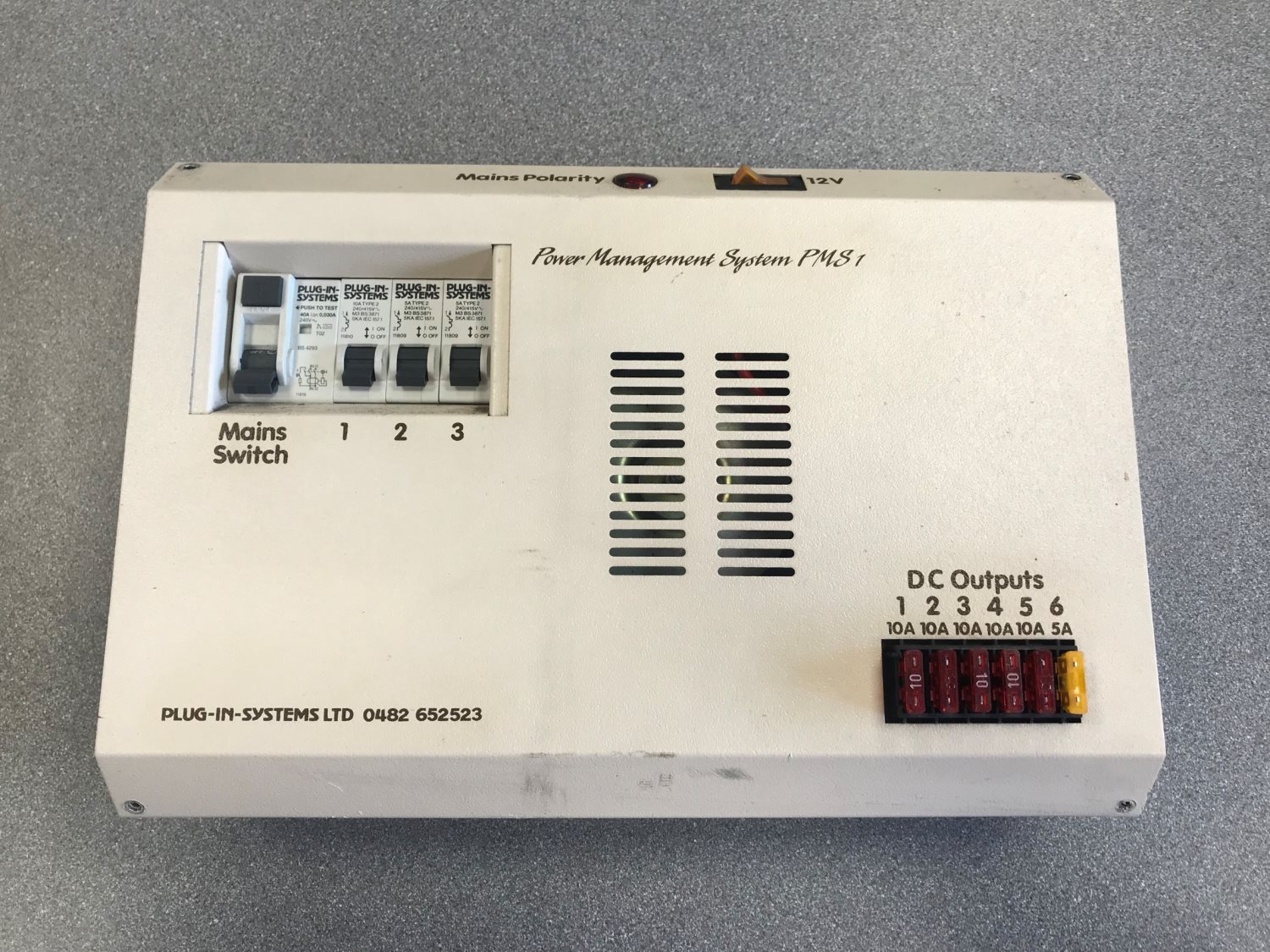 Plug In Systems PMS1 Fuseboard with Integrated Charger