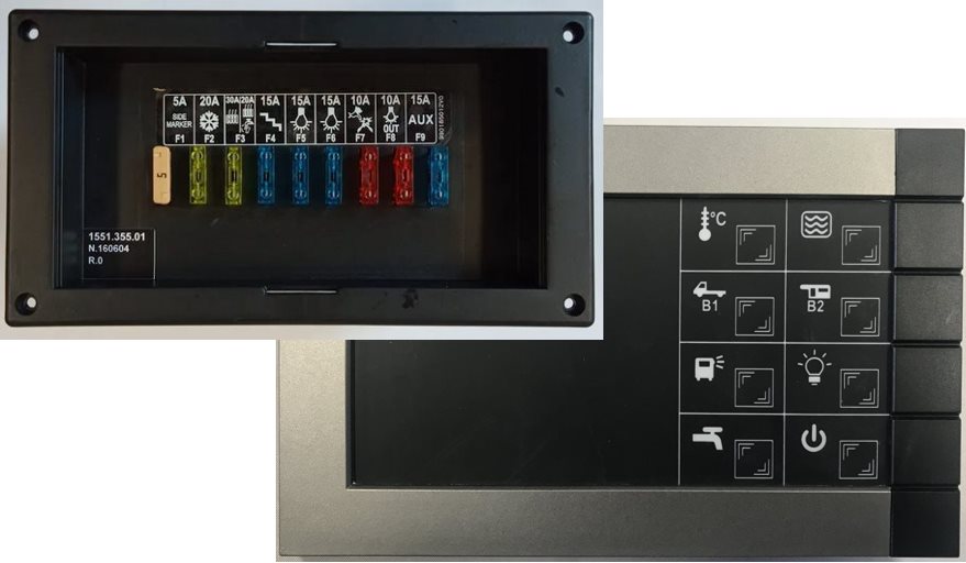 Nordelettronica NE355 Fuseboard & NE268 Control Panel
