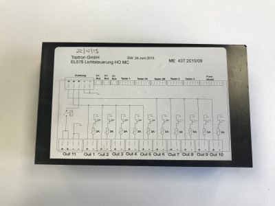 Toptron EL576 & EL562 Control Panel