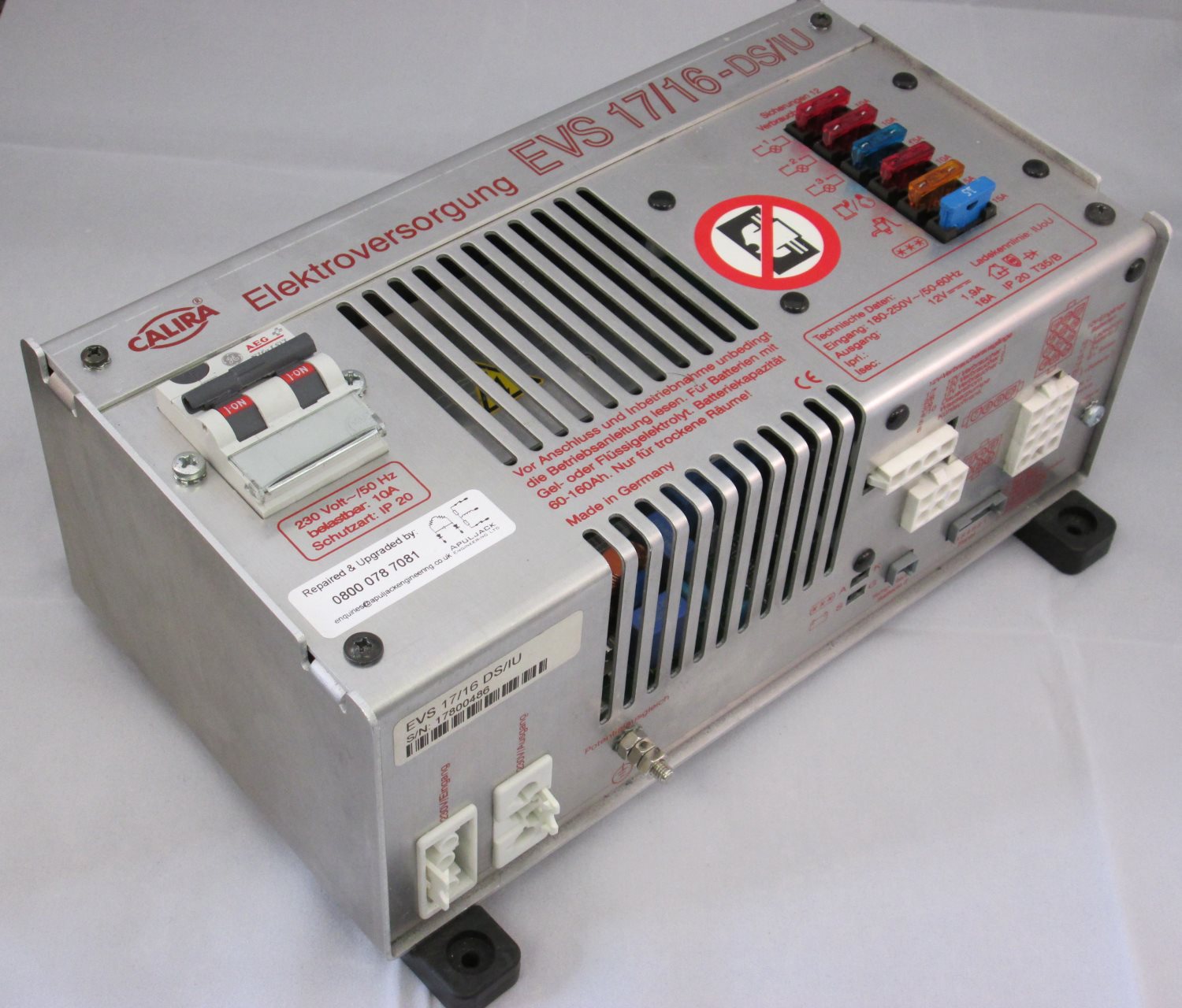 Calira EVS 17/16 Fuseboard with Integrated Charger