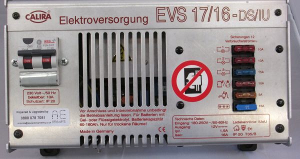 Calira EVS 17/16 Fuseboard with Integrated Charger - Image 4