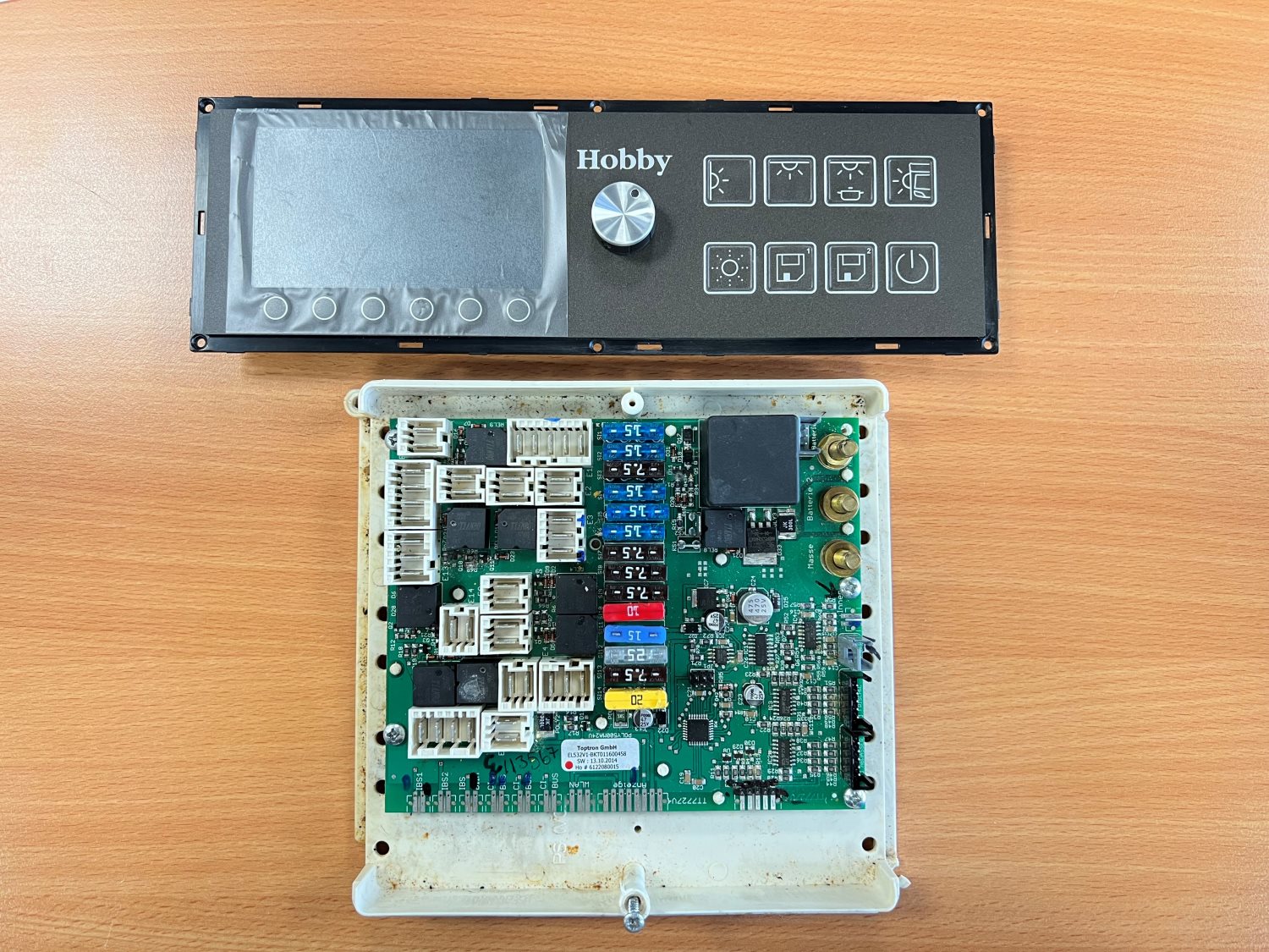 Toptron EL532 Fuseboard & LP1237 Control Panel