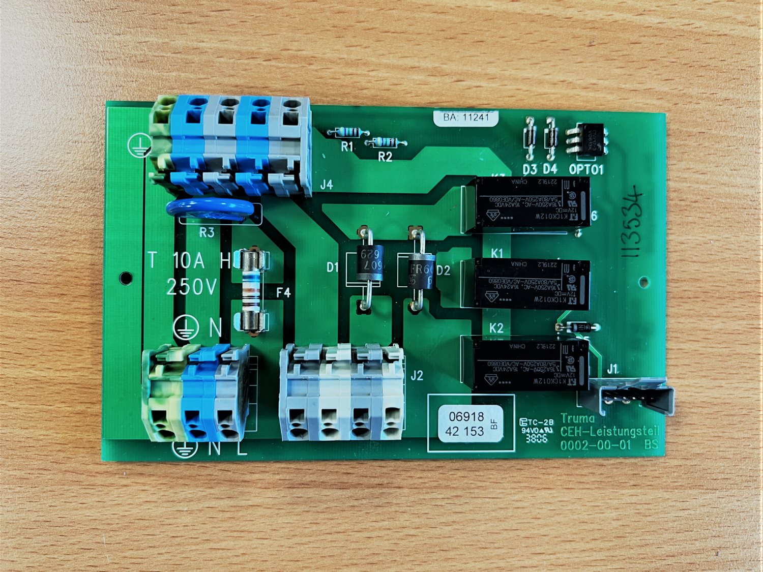 Truma Combi 4E and 6E - 240 volt PCB