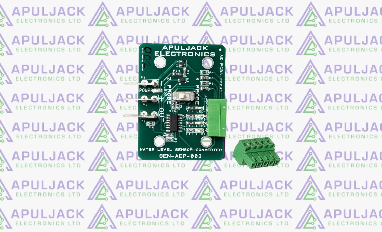 Apuljack Water Level - Probe to Voltage Sensor Converter