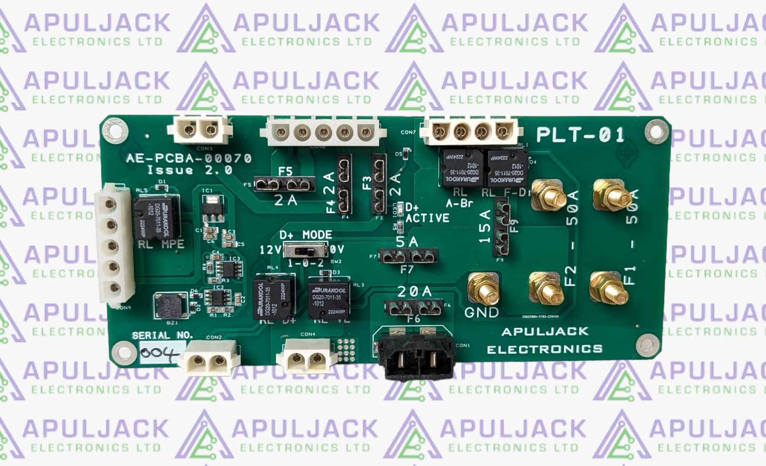 Apuljack PLT01-12V Fuseboard