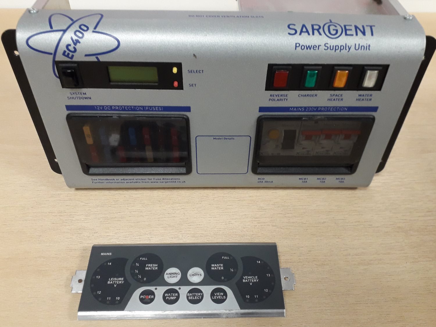 Sargent EC400 Fuseboard and EC400 Series Control Panel