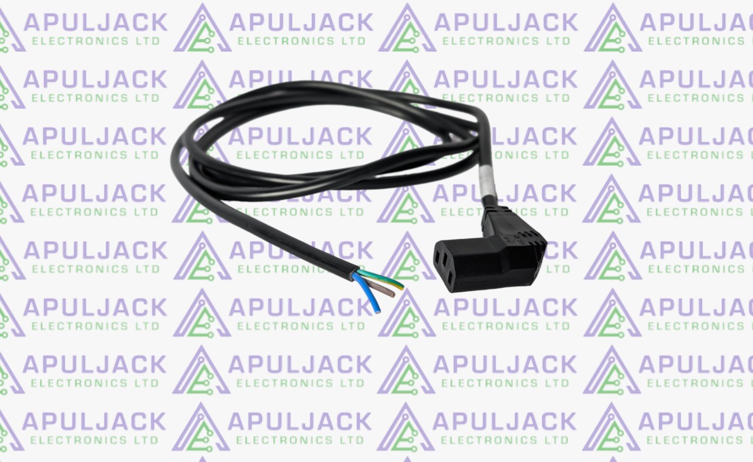 Right Angle IEC C13 'Kettle Connector' Power Cable (Bare Ends)